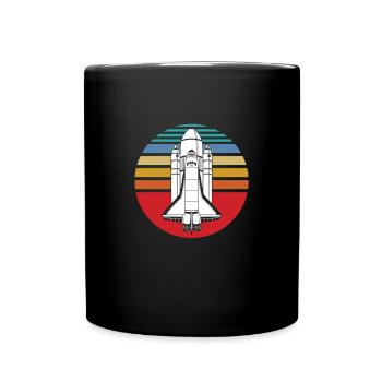 Wissenschaftler des Outspace Astronaut Galaxy Universe - Tasse einfarbig - Schwarz - Vorne