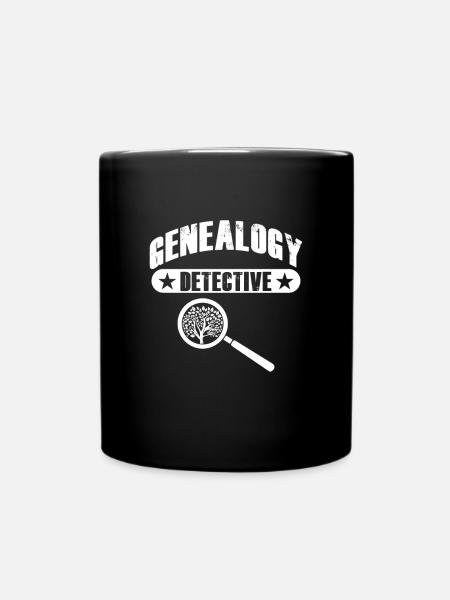 Genealogie Detektiv - Tasse einfarbig - Schwarz