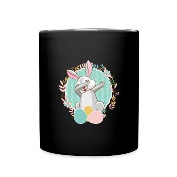 Dab Bunny Easter Funny Egg Hunt Festival Geschenk - Tasse einfarbig - Schwarz - Vorne