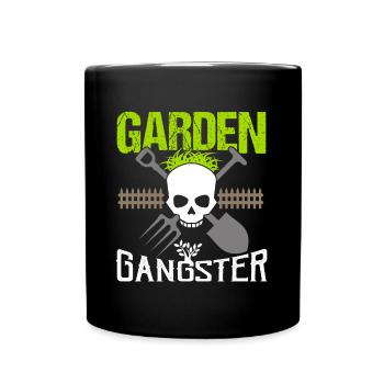 Garden Gangster - Tasse einfarbig - Schwarz - Vorne