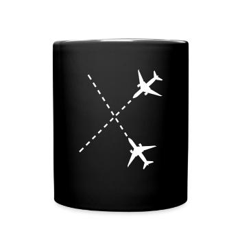 Avion pilote de drone avion cadeau - Mug uni - noir - Devant