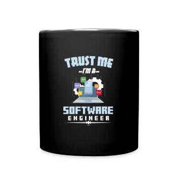 Funny Trust Me I'm A Software Engineer Developer - Mug uni - noir - Devant