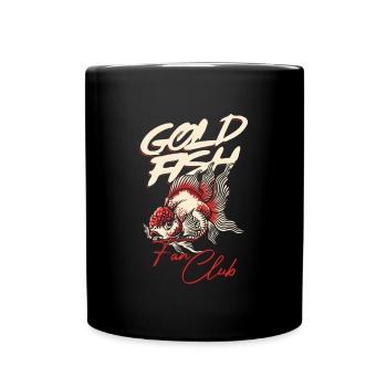 Goldfisch Liebhaber Aquarien Aquarist Aquarium Tech - Tasse einfarbig - Schwarz - Vorne