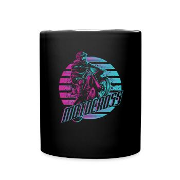 Motorbike Motocross Motorcycle Dirt Bike Gift - Full Colour Mug - black - Front