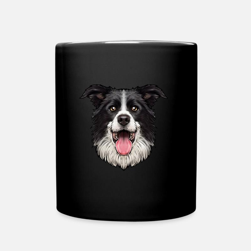 Chien Border Collie - Mug uni - noir