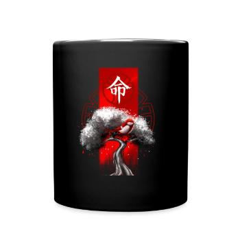 Asiatisch Koi Geisha Japan - Tasse einfarbig - Schwarz - Vorne