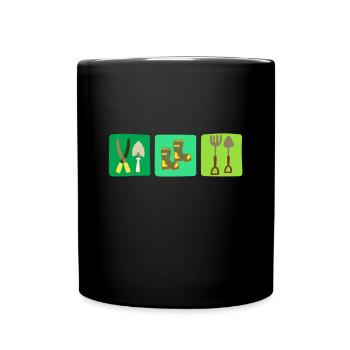 Garden tools gardener gardener flowers gift - Full Colour Mug - black - Front