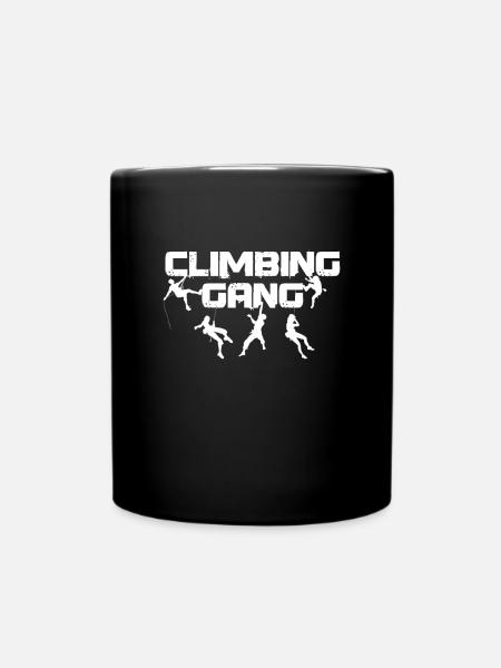 Klettern Bergsteiger Wandern Outdoor-Aktivität - Tasse einfarbig - Schwarz
