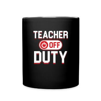 Cadeau d'école d'enseignement hors service - Mug uni - noir - Devant