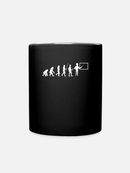 Lehrer Evolution Student Teaching School Geschenk - Tasse einfarbig - Schwarz