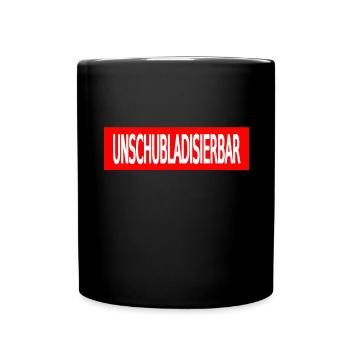 unschubladisierbar weiss - Tasse einfarbig - Schwarz - Vorne