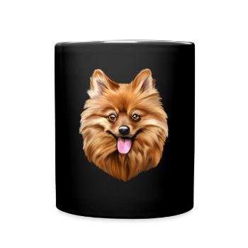 Chien Spitz - Mug uni - noir - Devant