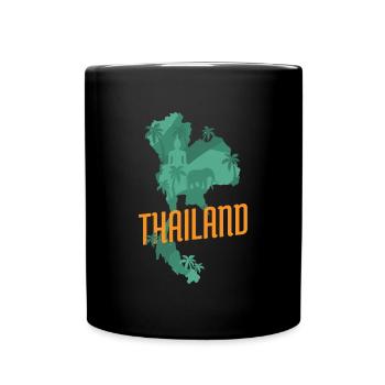 Reisen Reisende Elefant Land Tourist - Tasse einfarbig - Schwarz - Vorne