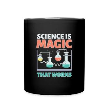 La science est magique Science Nerd - Mug uni - noir - Devant