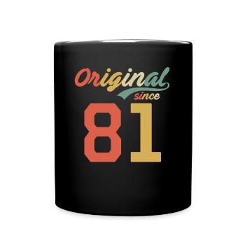 41ème anniversaire Original Retro Gift 1981 - Mug uni - noir - Devant