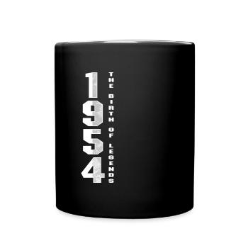 Die Geburt der Legenden 1954 66. Geburtstagsgeschenk - Tasse einfarbig - Schwarz - Vorne