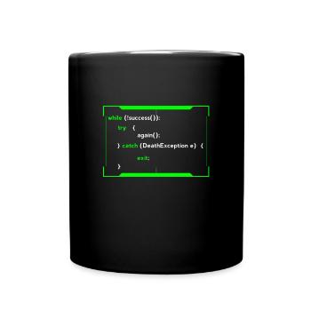 HTML Java Coding Coder Programmierer Entwickler Geschenk - Tasse einfarbig - Schwarz - Vorne