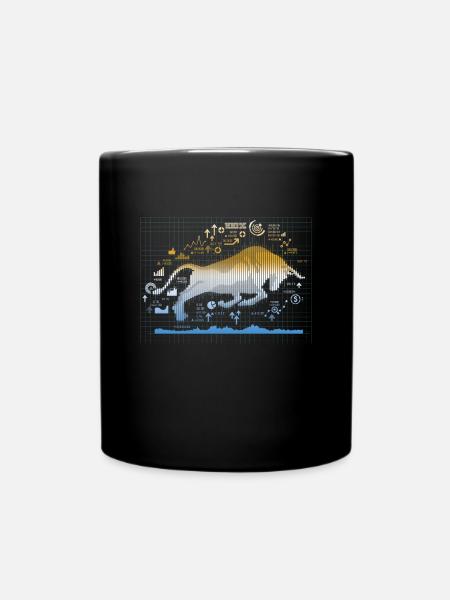 Bull Stock Market Trader Forex Forex - Mug uni - noir