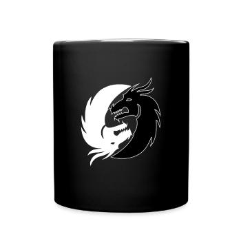 Dragon noir et blanc Yin Yang Harmony Taoism - Mug uni - noir - Devant