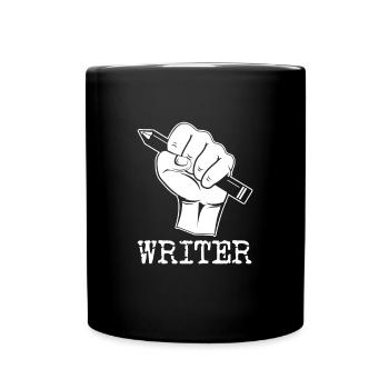 Writer Journalist Journalism Author Newspaper Gift - Full Colour Mug - black - Front