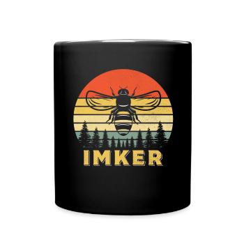 Imker - Tasse einfarbig - Schwarz - Vorne