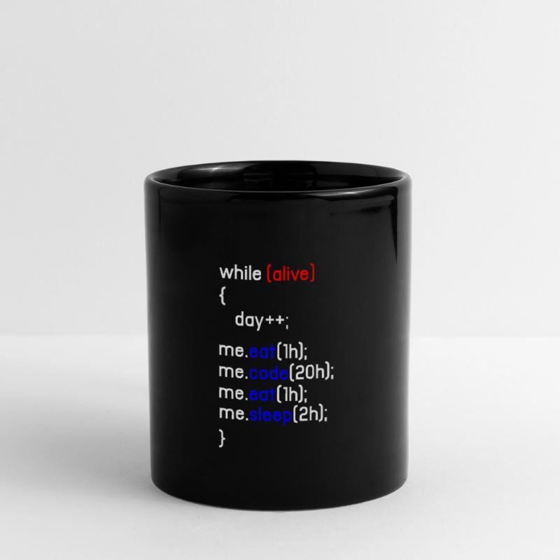 HTML Coding Coder Programmierer Programmierung PC Geschenk Tasse einfarbig