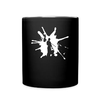 Funny crime scene cleaner gift cleaning - Full Colour Mug - black - Front