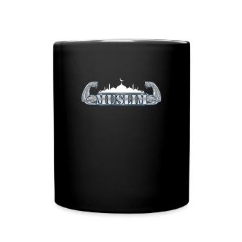 Muslimische Muskelmoschee Islam Allah Hajj Mekka Geschenk - Tasse einfarbig - Schwarz - Vorne