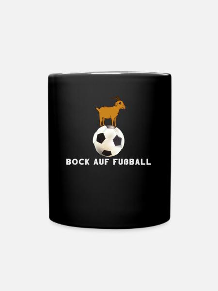 Bock Auf Fußball Fußballer Spruch Sport Geschenk - Tasse einfarbig - Schwarz