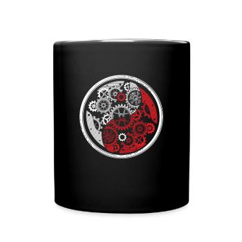 Yin Yang Harmony Mechaniker Ingenieur Schraubendreher - Tasse einfarbig - Schwarz - Vorne