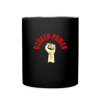 Ginger Power Red Hair Rothaarige Rothaarige Geschenk - Tasse einfarbig - Schwarz - Vorne