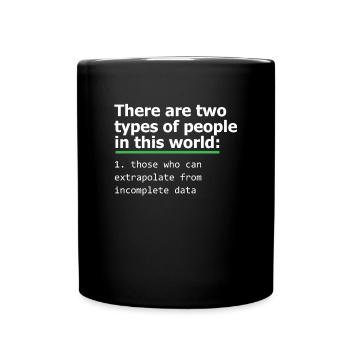 Programmierer Unvollständiger Datencodierer Computer PC Geschenk - Tasse einfarbig - Schwarz - Vorne