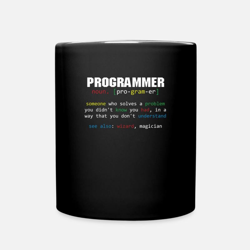 Codage de programmation de codeur de définition de programmeur - Mug uni - noir