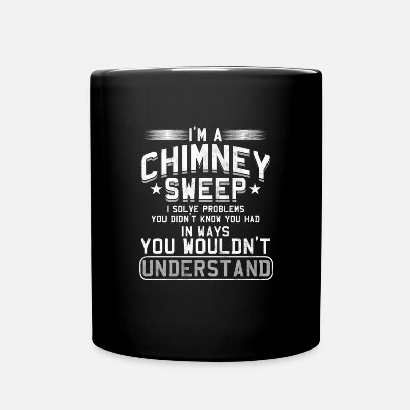 Je suis un ramoneur ramoneur cadeau propre - Mug uni - noir