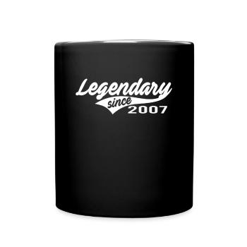 15ème anniversaire Légendaire depuis 2007 Cadeau - Mug uni - noir - Devant