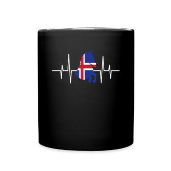 Cheval islandais Tölt poney islandais - Mug uni - noir - Devant