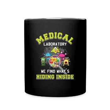 Laboratoire médical de laboratoire de tube à essai de médecine - Mug uni - noir - Devant
