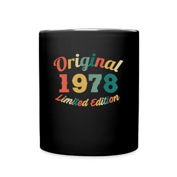 44ème anniversaire 44 ans cadeau né en 1978 - Mug uni - noir - Devant