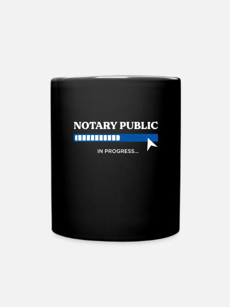 Notaire en cours Futur notaire avocat - Mug uni - noir