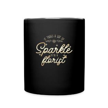 Pour être un fleuriste Bouquet de fleurs Jardinage de jardin - Mug uni - noir - Devant