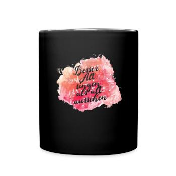 Alt Chor Chorsänger Chorleiter Chorsingen Geschenk - Tasse einfarbig - Schwarz - Vorne
