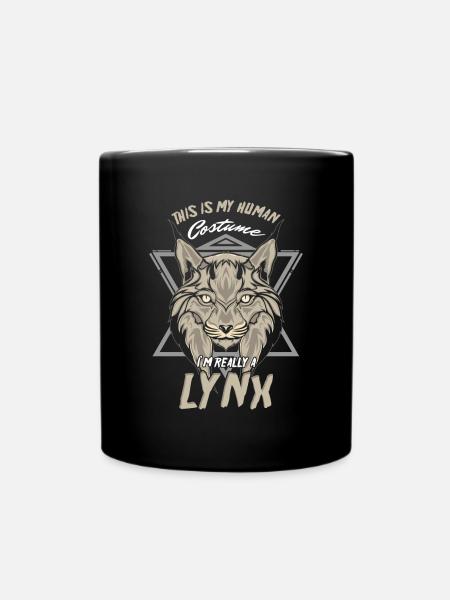 Lynx Lover Big Cat Animal Wildlife Geschenk Dies ist - Tasse einfarbig - Schwarz