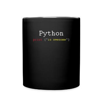Cadeau de programmeur de codage de codeur de langage HTML Python - Mug uni - noir - Devant