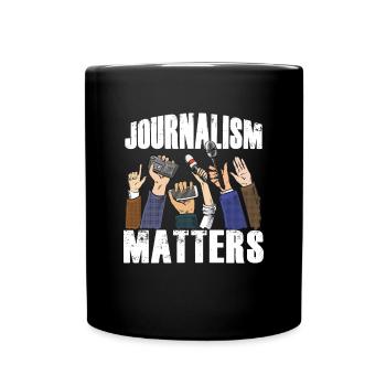 Journalism Matters Journalistes Écrivain Auteur Cadeau - Mug uni - noir - Devant