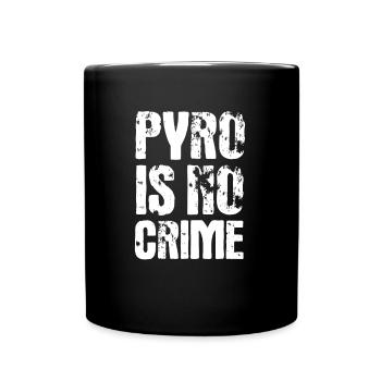 Silvester Pyro Feuerwerk Pyrotechnik - Tasse einfarbig - Schwarz - Vorne