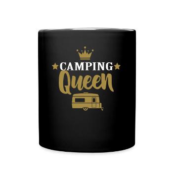 Camper Camping Queen Partnerlook Cadeau - Mug uni - noir - Devant