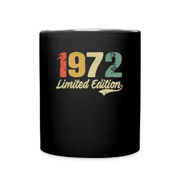 50th birthday 50 years gift born in 1972 - Full Colour Mug - black - Front