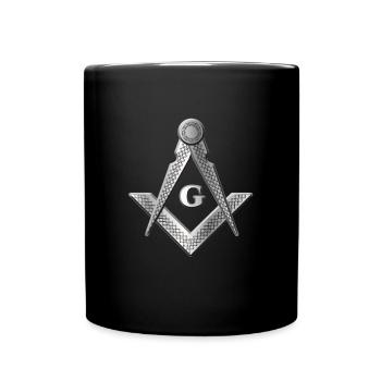 Illuminati Symbol Masonic Pyramid Conspiracy Gift - Full Colour Mug - black - Front