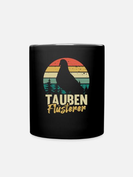 Tauben Flüsterer Taubenzüchter Vintage Tauben - Tasse einfarbig - Schwarz
