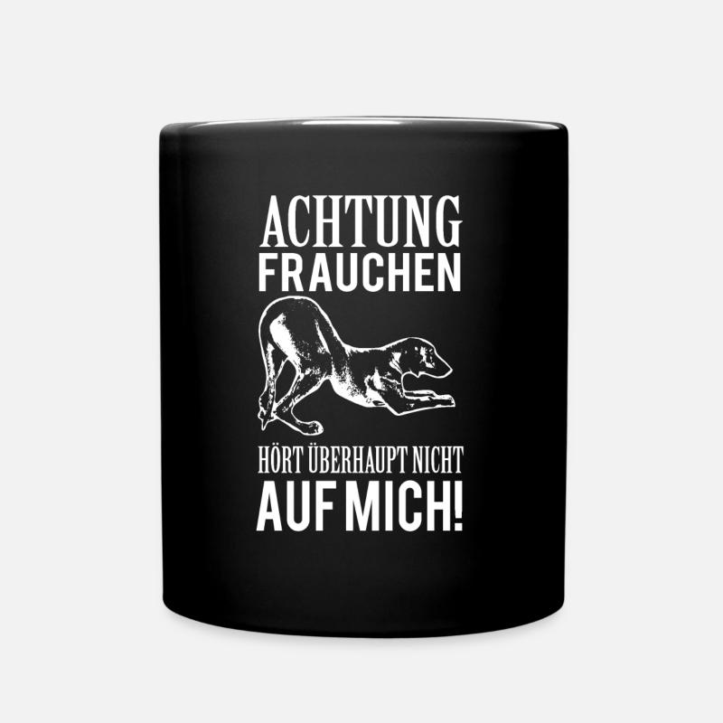 Hund Rhodesian Ridgeback Lustiges Geschenk - Tasse einfarbig - Schwarz